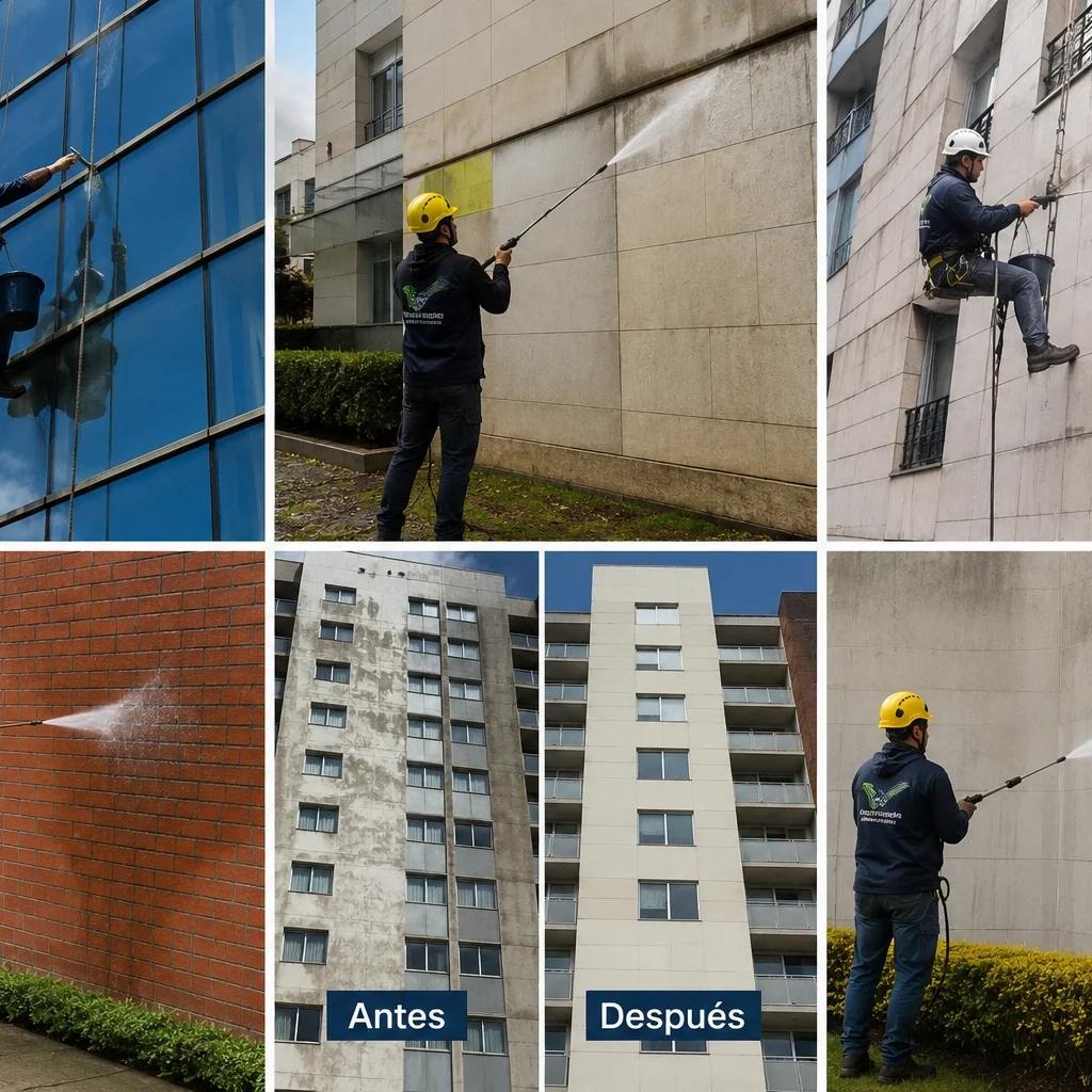 avado de fachadas en Bogotá