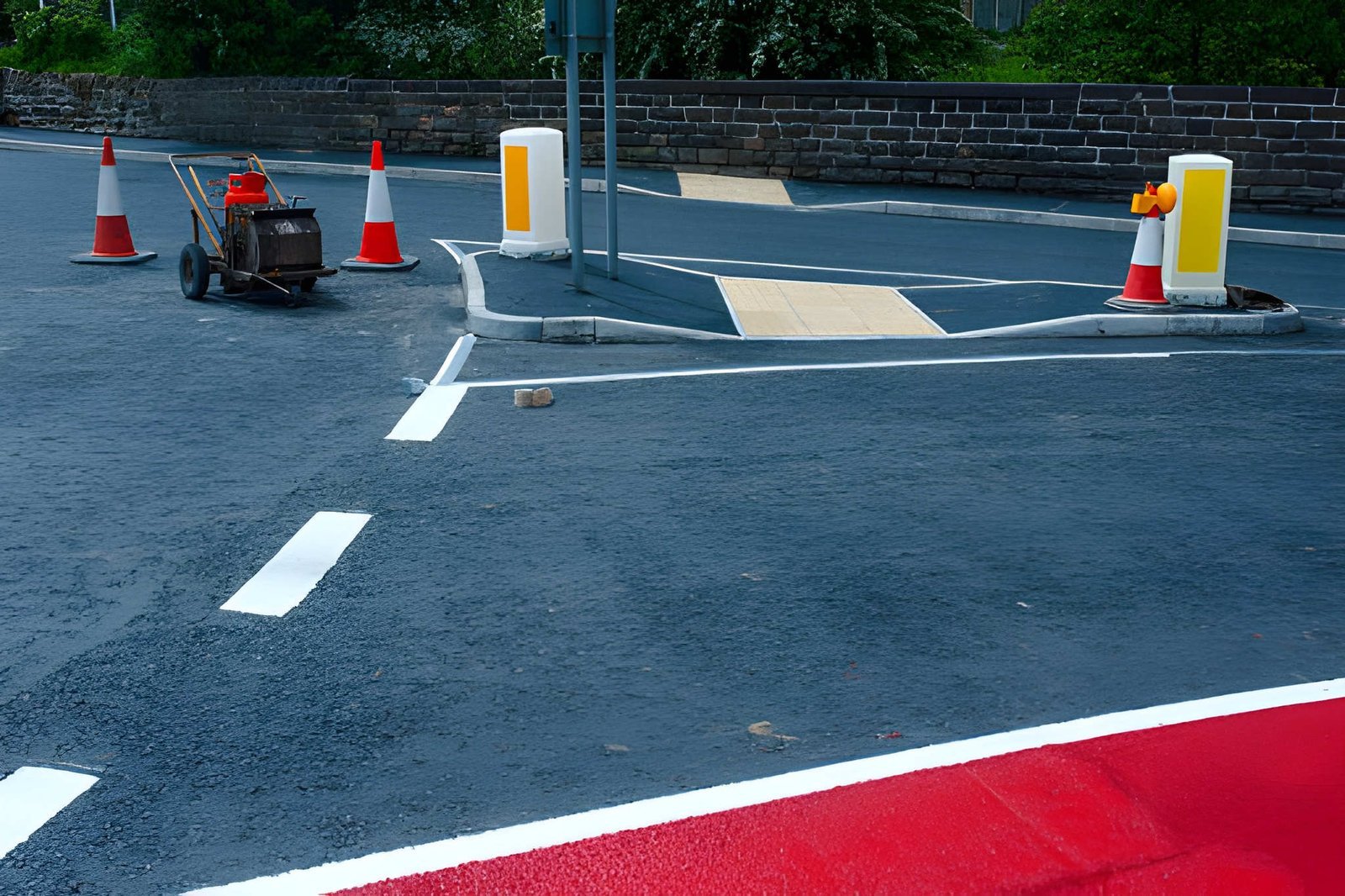 Demarcación de parqueaderos en Bogotá
